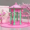 Expositores Decorativos Comerciais, Arte Floral Rosa, Pavilhões Estilo Antigo, Fábrica de Produção de Adereços Fotográficos da Moda