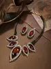 Conjunto de Joias Vintage Deslumbrante de Diamante, Conjunto de Joias de Liga Leve de Luxo Atacado