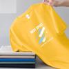 Verano Nueva Letra Cuello Redondo Manga Corta Camiseta Camiseta de Hombre Moda Corta Trendy Versátil Tops Casuales Camiseta de Hombre