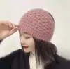 Gorro de Punto Otoño e Invierno para Mujeres de Mediana Edad y Mayores, Gorro Baotou de Terciopelo Ardilla para Madre, Elegante, Elástico, Estilo Occidental, Gorro Cálido de Terciopelo