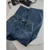 DestacadosYuran 26 Nuevos Jeans de Pierna Ancha de Tiro Alto Desestructurados a Medida de Algodón Tencel Sirospun para Principios de Otoño