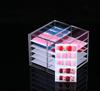 Soporte de Exhibición de Uñas Portátil Hecho a Mano por el Fabricante, el Mismo Estilo que el Mismo Almacenamiento de la Celebridad de Internet de Caja de Embalaje para Manicura Transparente con Clase, Caja de Almacenamiento para Tips de Uñas
