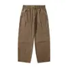 Pantalones de trabajo para hombre Jiezhan, ligeramente holgados, lavados, otoño 2026, retro americano, desgastados, corte tridimensional, pantalones casuales