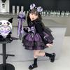 Vestido Infantil Kuromi Fantasia de Halloween Outono e Inverno Vestido de Princesa Lolita para Meninas Vestido de Aniversário para Menininha