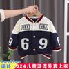 Nueva chaqueta de doble capa para niños 2024 primavera y otoño estilo western para niños ropa infantil abrigo acolchado de algodón para niños chaqueta para niños