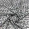 Tela en stock del fabricante: tejido de malla con bordado, lentejuelas, jacquard y pedrería, accesorios de encaje decorativos para vestidos y tops