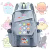 Mochila temática del Reino de Locke, azul aqua, con diseño de chispa, adecuada para niños y niñas, gran capacidad, versátil, ligera y de doble hombro