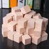 Bloque de construcción de cubo de madera de 3 cm de color primario, material didáctico de matemáticas para escuela primaria, cubo pequeño de madera, tienda de fábrica