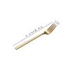 Juego de tres piezas de cuchillo y tenedor de acero inoxidable 304 transfronterizo, cuchara de estilo coreano, juego de cuchillo y tenedor para carne con mango cuadrado dorado chapado en titanio