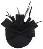Fascinator para Mujeres Europeas y Americanas Tocado Sombrero Superior Accesorios para el Cabello con Plumas Fiesta de Prom Cocktail Novia Tocados de Boda