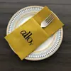 Servilletas de estilo occidental transfronterizas para restaurantes de hotel, servilletas de papel desechables de una sola capa engrosadas, servilletas de papel teñido libres de polvo