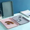 Bandeja de chá para sala de estar, porta-xícaras e xícaras de chá, bandeja retangular para uso doméstico para copos de água, xícaras de chá e frutas, plástico estilo ins, frete grátis