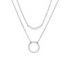 Collar corto de perlas europeas y americanas eManco transfronterizo para mujer, simple, versátil, no se decolora, cadena para clavícula de acero inoxidable, venta al por mayor