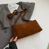 Bolsa de Ombro Única Tendência de Outono Estilo Coreano Bolsa Fosca para Mulheres Nova Moda 2025 Bolsa Transversal para Mulheres
