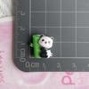 Mini tamaño pequeño, cara brillante, lindo panda de bambú, accesorios de joyería de resina, material hecho a mano, bolsa, crema, pegamento, carcasa de teléfono móvil, cabello