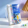 Canetas Marcadoras Acrílicas para Crianças e Estudantes, Laváveis, Não Mancham, Conjunto de Pintura Graffiti com Ponta Macia, Canetas Aquarela Atacado
