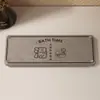 Tapete de Pia de Terra Diatomácea Transfronteiriço, Tapete Absorvente Antiderrapante para Banheiro, Bandeja Drenante para Lavagem e Armazenamento de Banheiro, Personalizável
