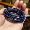 Banda para el cabello con base de tres líneas, elástica, simple y de alta elasticidad, banda para el cabello, cuerda para el cabello, producción DIY, banda de goma para atar la cabeza, cuerda al por mayor