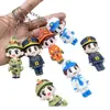 Pingente de chaveiro bombeiro militar criativo boneco de fogo chaveiro acessórios para carro bolsa máquina de pegar brindes