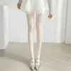 Calcetines de Red jk Medias para Mujer Crit Calcetines Negros Populares de Influencer Básicos Anti-Desgarro Calcetines de Red Fina Súper Primavera Verano