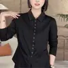 Dropshipping 2026 Principios de Primavera Nuevo Popular Casual Moda Ajustado Versátil Color Sólido Simple Camisa Cárdigan
