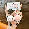 Lindo Panda Tesoro Nacional Consola de Juegos Llavero Squishy Dibujo Animado Panda de Sichuan Colgante Pequeño Accesorio para Bolsa Venta al por Mayor