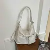 Bolsa tote grande com padrão de lichia retrô para mulheres, novo estilo 2026, mochila multifuncional de couro macio, bolsa para o dia a dia outono/inverno e bolsa de ombro tote