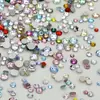 Rhinestones redondos de fondo plano k9 con 33 facetas, múltiples tamaños, 1:1, que no se caen, mini pedrería mixta, pedrería súper brillante para decoración de uñas DIY