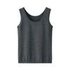 Suéter de Cashmere Puro para Mujer, Hilo Peinado 68/3, Tejido de Punto de 16 Agujas, Ajustado, Chaleco, Cuello Redondo, Básico, Casual, Forma de I