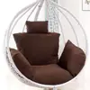Cojín para asiento de cesta colgante, cojín para columpio de silla colgante, cojín para mecedora de ratán, cojín de silla integrado engrosado, transfronterizo, cojín de asiento extraíble y lavable