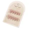 Tiras de Unha Usáveis com 30 Peças de Processamento Personalizado, Tiras de Base Colorida Pré-Fabricadas Pintadas à Mão, Unhas Usáveis