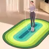 Manta de saltar con cuerda de absorción de impactos silenciosa para el hogar, alfombrilla de yoga de terciopelo de cristal para interiores, alfombrilla antideslizante para reducción de ruido en deportes y fitness, primera generación de pelo