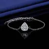 Transmisión en Vivo Popular Pulsera de Dos Quilates Estilo Bolso de Princesa Imitación Moissanita para Mujer Pulsera Versátil de Nicho Temperamento Joyería de Mano