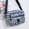 Bolsa de Maternidade com Zíper Multicamadas Atacado Bolsa Transversal Impermeável Padrão Colorido Novo 2025 Bolsa de Ombro Feminina Bolsa de Compras