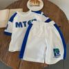 Traje de camiseta de manga corta de verano para niños 2025 Nuevo Duffy Ropa guapa para niños Niños de 3 años Verano Deporte Tendencia