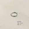 Pendientes de Cobre Ecológicos Moda Simple Aros Redondos Lisos Aros Versátiles para Orejas Suaves