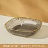 Plato de hueso para decoración del hogar de lujo, plato de escritorio multifuncional para desechos, plato creativo para frutas y bocadillos con estante de almacenamiento