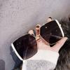 2024 Nuevas gafas de sol polarizadas cuadradas de estilo coreano con montura grande y de moda para mujer, gafas de sol de cara grande a prueba de sol para conducir y disparar en la calle