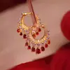 Gotas de Rocío Danzantes, Pendientes de Gota de Agua Rojos de Lujo Ligero y Soñadores para Mujer, Lujo Ligero, Pendientes Elegantes de Moda Estilo Borla