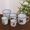 Caneca de esmalte, um clássico nostálgico, caneca estilo vintage, xícara de chá de esmalte, caneca grande estilo antigo, copo de água personalizado, copo de ferro