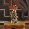 Decoración Creativa de Mesa de Entrada de Latón con Forma de Carnero y Cola de Pez para Capricornio, Adorno de Artesanía de Latón para Capricornio