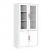 Mobiliario de oficina archivador de acero, gabinete para documentos, gabinete metálico, de lado estrecho, desmontable, gabinete para instrumentos con asa roja