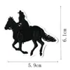 Parche Bordado de Mezclilla Occidental con Patrón de Dibujos Animados de Jinete a Caballo Bordado a Computadora Accesorios de Ropa Paño para Reparar Agujeros de Ropa