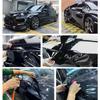 Fábrica de ropa para automóviles, venta al por mayor de pegatinas para carrocería, antiarañazos, autorreparables, tipo pasta, película de TPU negra que cambia de color
