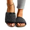 Nuevo Modelo Popular 2025: Pantuflas Birkenstock de Malla con una Tira de Pedrería Hechas a Mano de Suela Gruesa para Uso en Exteriores y Sandalias de Playa