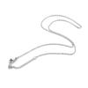 Directo de fábrica cadena explosiva desnuda accesorios femeninos de acero inoxidable collar desnudo cadena de eslabones finos en forma de O de acero de titanio que no se decolora largo