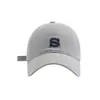 ¡Nuevo para el otoño! Gorra de béisbol bordada con letras estilo coreano, nuevo modelo 2026, versátil para mujeres con circunferencia de cabeza grande, hace que la cara se vea más pequeña, gorra visera