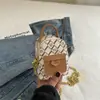 Bolsa de Hombro Nueva para Mujer Verano 2024 Color de Contraste Costuras Bolso Cruzado Bolso de Mano Bolso con Estampado de Letras Retro Moderno