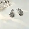 Novos Brincos Torcidos em Formato de C de Prata Esterlina S925, Brincos de Luxo Leve de Nicho de Alta Qualidade, Brincos de Design Simples para Mulheres