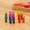 Suministro directo de fábrica mini color clip pequeño clip para fotos DIY clip de madera lindo clip para notas de jardín de infantes clip para mensajes